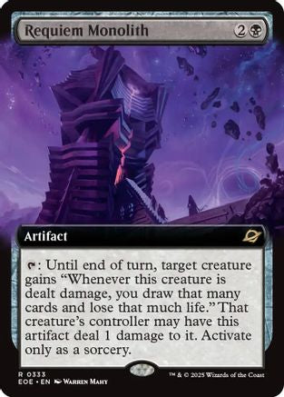 Requiem Monolith (Extended Art) (EOE-333) - Edge of Eternities Foil - for just $0.23! 