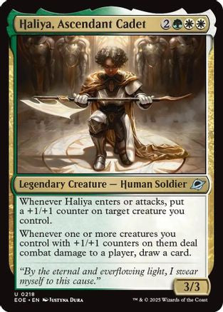 Haliya, Ascendant Cadet (EOE-218) - Edge of Eternities - for just $0.06! 