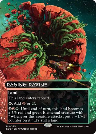 Raging Ravine (0035) (Borderless) (EOS-035) - Edge of Eternities: Stellar Sights Foil - for just $0.22! 