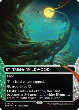 Stirring Wildwood (0039) (Borderless) (EOS-039) - Edge of Eternities: Stellar Sights Foil - for just $0.20! 