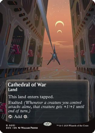 Cathedral of War (0051) (Borderless) (EOS-051) - Edge of Eternities: Stellar Sights Foil - for just $0.67! 