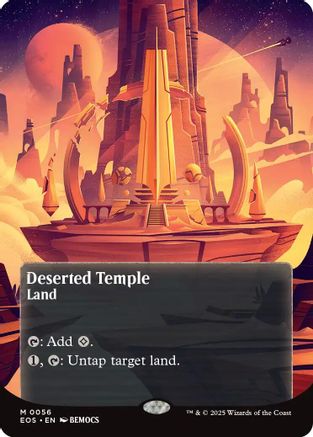 Deserted Temple (0056) (Borderless) (EOS-056) - Edge of Eternities: Stellar Sights Foil - for just $4.64! 