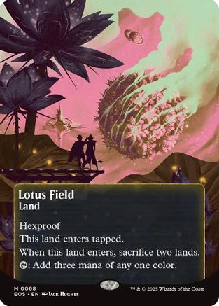 Lotus Field (0068) (Borderless) (EOS-068) - Edge of Eternities: Stellar Sights - for just $9.01! 