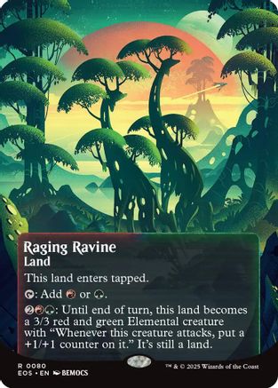 Raging Ravine (0080) (Borderless) (EOS-080) - Edge of Eternities: Stellar Sights Foil - for just $0.58! 