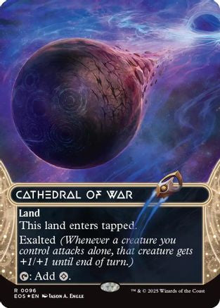 Cathedral of War (0096) (Borderless) (Galaxy Foil) (EOS-096) - Edge of Eternities: Stellar Sights Foil - for just $1.45! 