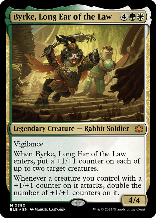 Byrke, Long Ear of the Law (BLB-380) - Bloomburrow Foil - for just $2.27! 