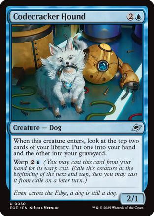 Codecracker Hound (EOE-050) - Edge of Eternities Foil - for just $0.06! 