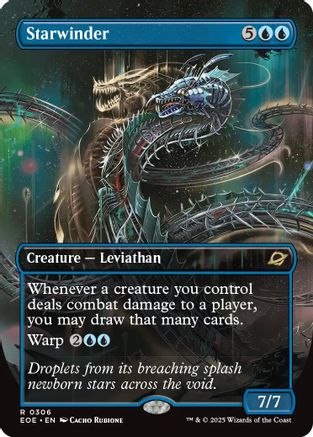 Starwinder (0306) (Borderless) (EOE-306) - Edge of Eternities Foil - for just $1.91! 