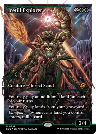 Icetill Explorer (Showcase) (Fracture Foil) (EOE-388) - Edge of Eternities Foil - for just $106.40! 