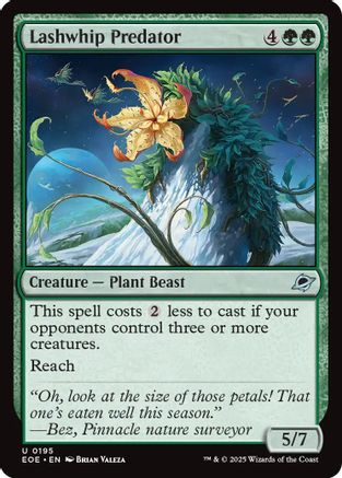 Lashwhip Predator (EOE-195) - Edge of Eternities Foil - for just $0.01! 