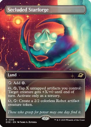 Secluded Starforge (Borderless) (EOE-316) - Edge of Eternities Foil - for just $0.51! 