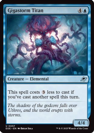 Gigastorm Titan (EOE-057) - Edge of Eternities Foil - for just $0.02! 