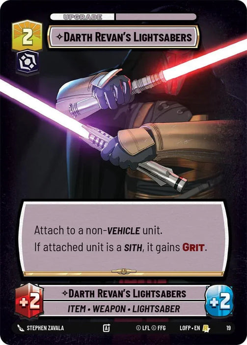 Darth Revan's Lightsabers (19) (19) [Organized Play Promos] - for just $1! 