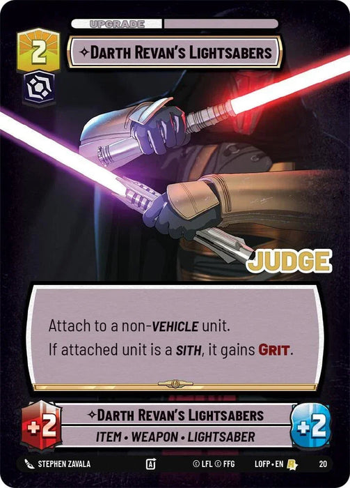Darth Revan's Lightsabers (20) (20) [Judge Promos] - for just $11! 