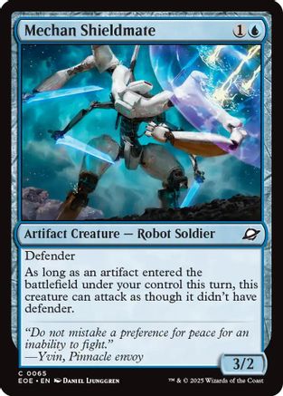 Mechan Shieldmate (EOE-065) - Edge of Eternities Foil - for just $0.01! 