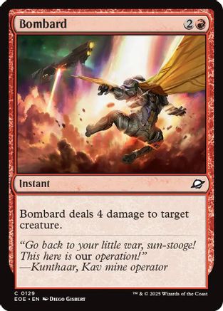 Bombard (EOE-129) - Edge of Eternities Foil - for just $0.01! 
