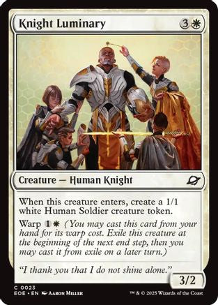 Knight Luminary (EOE-023) - Edge of Eternities Foil - for just $0.03! 