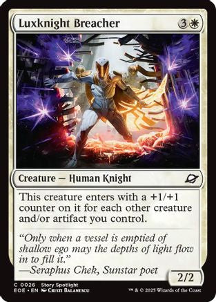Luxknight Breacher (EOE-026) - Edge of Eternities Foil - for just $0.04! 