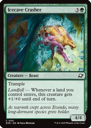 Icecave Crasher (EOE-191) - Edge of Eternities Foil - for just $0.01! 