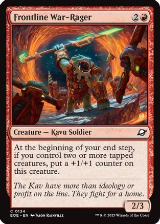 Frontline War-Rager (EOE-134) - Edge of Eternities - for just $0.01! 