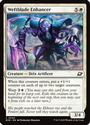 Weftblade Enhancer (EOE-044) - Edge of Eternities Foil - for just $0.02! 
