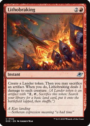 Lithobraking (EOE-142) - Edge of Eternities Foil - for just $0.04! 