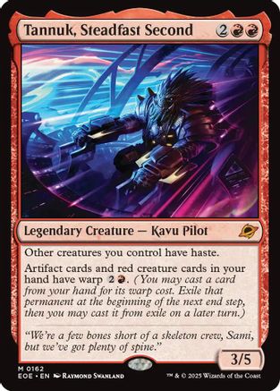 Tannuk, Steadfast Second (EOE-162) - Edge of Eternities Foil - for just $0.81! 