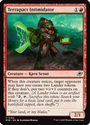 Terrapact Intimidator (EOE-164) - Edge of Eternities Foil - for just $0.03! 