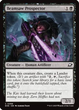 Beamsaw Prospector (EOE-089) - Edge of Eternities Foil - for just $0.02! 