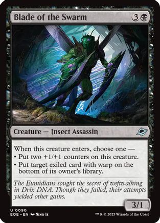 Blade of the Swarm (EOE-090) - Edge of Eternities Foil - for just $0.02! 