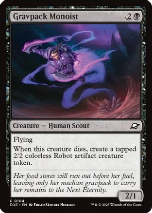 Gravpack Monoist (EOE-104) - Edge of Eternities Foil - for just $0.01! 