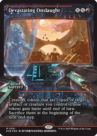 Devastating Onslaught (0361) (Showcase) (EOE-361) - Edge of Eternities Foil - for just $1.88! 