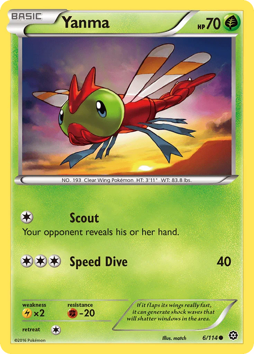 Yanma (6/114) [XY: Steam Siege] - for just $0.10! 
