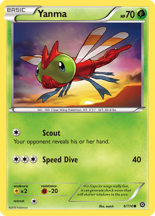 Yanma (6/114) [XY: Steam Siege] - for just $0.10! 