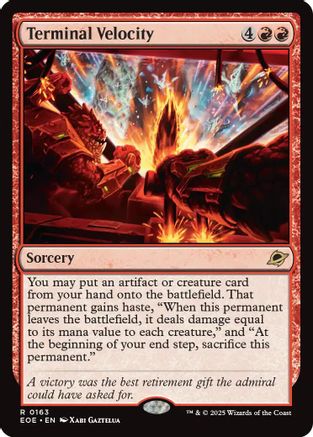 Terminal Velocity (EOE-163) - Edge of Eternities Foil - for just $0.07! 