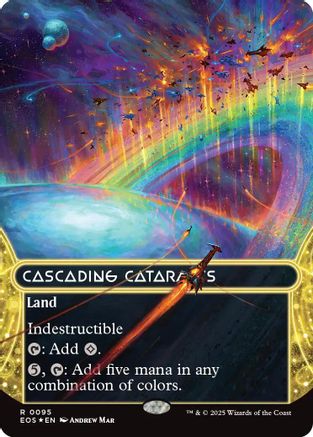 Cascading Cataracts (0095) (Borderless) (Galaxy Foil) (EOS-095) - Edge of Eternities: Stellar Sights Foil - for just $5.81! 