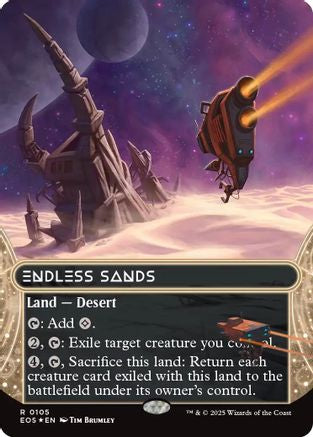 Endless Sands (0105) (Borderless) (Galaxy Foil) (EOS-105) - Edge of Eternities: Stellar Sights Foil - for just $1.29! 