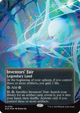 Inventors' Fair (0156) (Borderless) (Galaxy Foil) (EOS-156) - Edge of Eternities: Stellar Sights Foil - for just $37.15! 