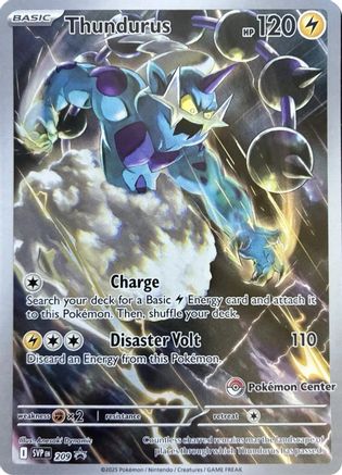Thundurus (Pokemon Center Exclusive) 209 - SV Scarlet & Violet Promo Cards Holofoil - for just $15.48! 