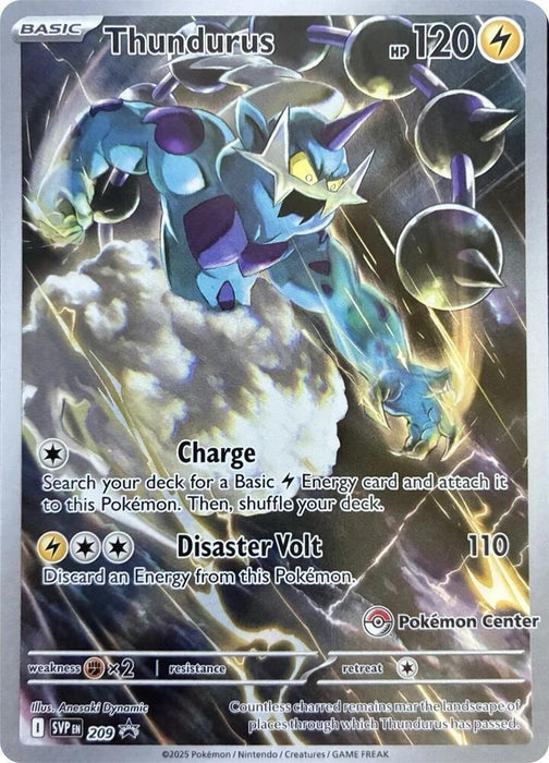 Thundurus (209) (Pokemon Center Exclusive) [Scarlet & Violet: Black Star Promos] - for just $10.10! 