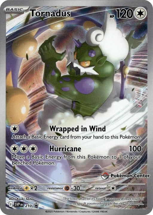 Tornadus (210) (Pokemon Center Exclusive) [Scarlet & Violet: Black Star Promos] - for just $24.45! 