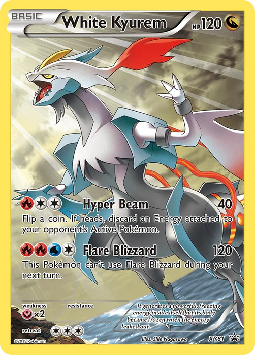 White Kyurem (XY81) (Full Art Promo) [XY: Black Star Promos] - for just $16.80! 