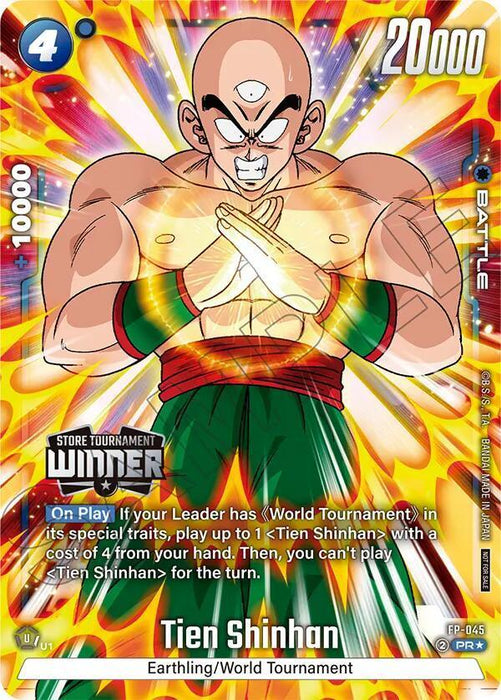 Tien Shinhan (FP-045) (Tournament Pack 07 - Winner) [Fusion World Tournament Cards] - for just $2.35! 