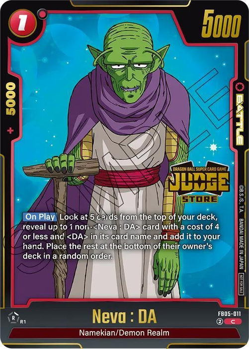 Neva : DA (Judge Pack (Store Judge 04) [Fusion World Tournament Cards] - for just $0.20! 