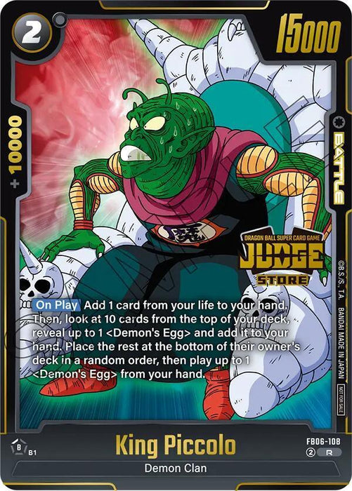 King Piccolo (Judge Pack 04 - Store Judge) [Fusion World Tournament Cards] - for just $0.15! 
