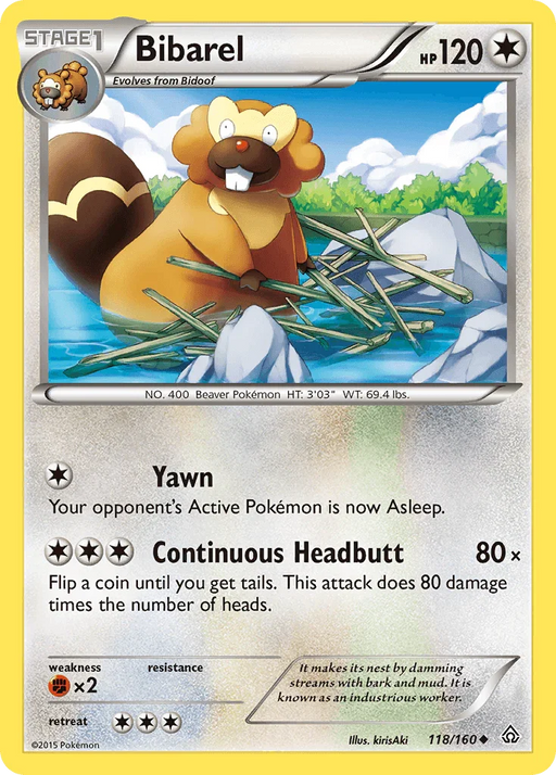 Bibarel (118/160) [XY: Primal Clash] - for just $0.15! 