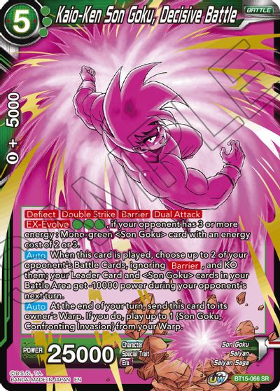Kaio-Ken Son Goku, Decisive Battle (BT15-066) [Saiyan Showdown] - for just $0.20! 