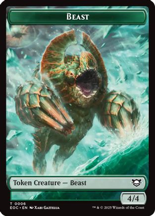 Beast (0006) // Elemental (0007) Double-Sided Token (EOC-6 // 7) - Commander: Edge of Eternities - for just $0.05! 