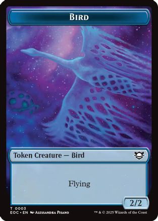 Bird // Golem (0012) Double-Sided Token (EOC-3 // 12) - Commander: Edge of Eternities - for just $0.04! 
