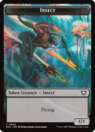 Insect // Elemental (0008) Double-Sided Token (EOC-4 // 8) - Commander: Edge of Eternities - for just $0.05! 